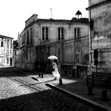 WINTERHALTER François, Ombres et ombrelle, monochrome, architecture