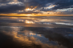 Chapel Martine, Coucher de soleil a Houlgate 2, couleur, paysages