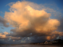 Le Bourhis Josette, Ciel d'orage à Villers, couleur, paysages