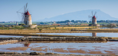 Le Bourhis Josette, moulins siciliens, couleur, paysages
