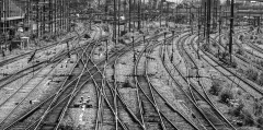 Sebbag Pierre, Rails, monochrome, paysages