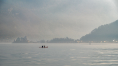 GARDON Jocelyne, Aviron, couleur, paysage