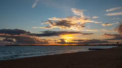 GARDON Jocelyne, Coucher de soleil, couleur, paysage