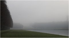 PARENT_Benoit_Versailles chateau brume Chateau de Versailles avec brume monochrome minimalisme