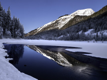 WINTERHALTER François, Petit lac de Montriond, couleur, paysage