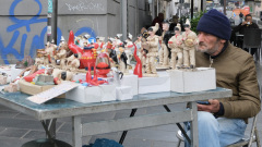 RIPOLL Anne, Pulcinella, couleur, street