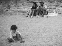 VICARI Alain, famille, monochrome, street