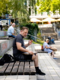 BESANCON Guillaume, En attendant l inspiration, couleur, street