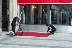 Jean-Jacques Bourdallé, Preparation au Fouquet's, couleur, street