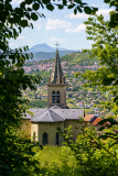CHAPEL Martine, Eglise de Corent, couleur, paysages
