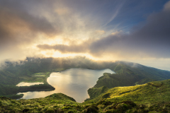 CHAPEL Martine, Le cratère, couleur, paysages
