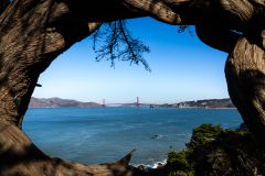 CHAPEL Martine, fenetre sur le Golden Gate, couleur, paysages