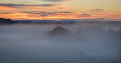 Le Bourhis Josette, Aubrac au lever du jour, couleur, paysages