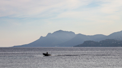 PARENT Benoit, bateau dans la baie de Cannes, couleur, paysages