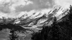 REMOADI Albert, Paysage alpin,  monochrome, paysages