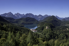 WINTERHALTER François, Schwansee une Hohenschwangau, couleur, paysages