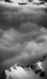 VICARI Alain, crêtes 02, monochrome, Paysage
