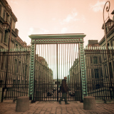 RILAT Nicolas, Un touriste à Versailles, couleur ,
