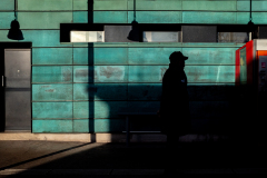 VICARI Alain, sur fond vert, couleur , street