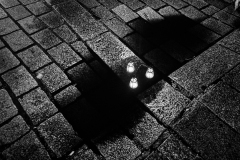 VICARI Alain lampadaires monochrome street