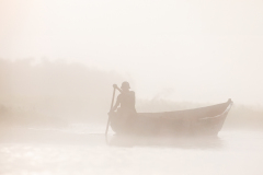 FOURNIER Laurence, Dans la brume, monochrome, portrait