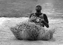 Chabonat Alain, Dans le sable, monochrome, sport