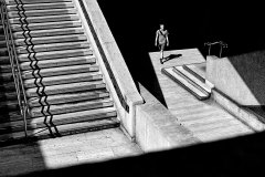 DURAND Hervé, Ombre et lumière, monochrome, street