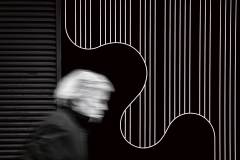 DURAND Hervé, Rayures, monochrome, street