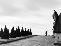 GOAVEC Martine, Furtivement, monochrome, street