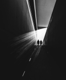 MEICLER Philippe, couloir, monochrome, street