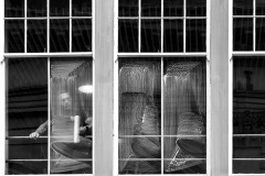 SCHOENTGEN Pierre-André, Window washer, monochrome, street