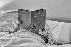 DARNAULT Assunta, Saine lecture,  monochrome, portrait