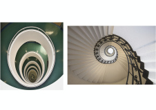 Morales-Marc, Diptyque Escalier, couleur, architecture