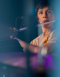 ZINDY Gilles, La flutiste, couleur, portrait