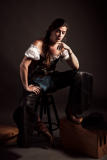 MENSLER Michel, Studio Cow Girl, couleur, portrait