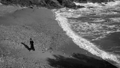 VICARI Alain, marée montante, monochrome, paysages