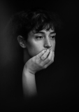ZINDY Gilles, Lauriane, monochrome, portrait