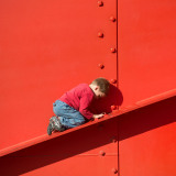 Coudun Jean-Luc, Enfant rouge, couleur, street