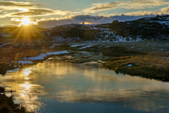 CHAPEL Martine, coucher de soleil en Aubrac, couleur, paysages